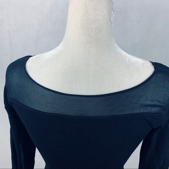 Bar lll Bodycon Dress with Sheer Neck & Shoulders - Picture 7 of 7